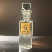 Rare Antique Extrait Toujours Moi Corday Perfume Bottle W/Stopper Empty Mini picture