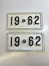 (2) 1962 Rambler Dealership Plastic Advertising Plates picture