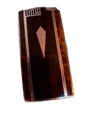 Vintage Ronson Pal Art Deco Cigarette Case Lighter Tortoiseshell Brown 1940  picture