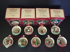 Vintage 1988-1996 Enesco Cozy Cup Christmas Ornaments~Huge Lot Of 9, 4 w/ Boxes picture