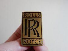 Vintage Original Metal Enamel RR Rolls Royce Car Badge Auto Emblem picture