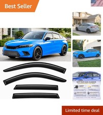 2022-2026 Tape-On Rain Guards for Honda Civic Hatchback Side Window Visor Def... picture