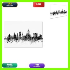 Trademark Fine Art Aberdeen Scotland Skyline Bw By Michael Tompsett 22X32-Inch picture