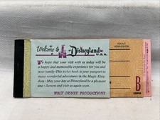 Vintage Disneyland 1971 Ticket Book /Adult Main Gate Admission Book picture