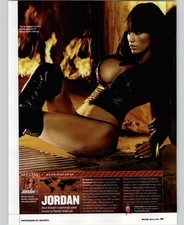 2004 Sexy Goth Girl Brunette Hot Body Black Boots Print Ad/Poster Pinup Art Pic picture