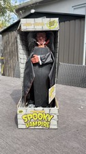 Vintage Animated Spooky Coffin Dracula Vampire Battery Operated Works 1996 NEW picture