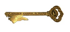 Large 8.25” Key to the City of Greensboro NC 1957 to Miss Wisconsin Marge Walls picture