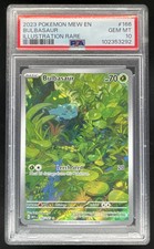 2023 Pokemon SV 151 #166/165 Bulbasaur Illustration Rare PSA 10 picture