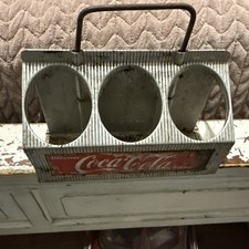 Vintage Coca Cola Aluminum Bottle Carrier picture