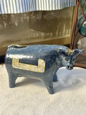 Vintage Alfaraz Spain Art Pottery Bull Picasso Eames Era Miguel Duran-Loriga  picture