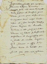 1640 Manuscript Entrains-sur-Nohains Trial Witnesses Notarial Deed Lot picture