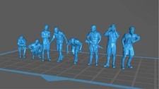 1 35 Resin Kit Unpainted WW2 Japanese Navy Ship Crew Soldier Figures 8 pieces 25 picture
