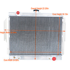 4 Row Aluminum Radiator fit 1980-1993 Dodge D/W 150 250 350 Ramcharger 5.9L V8 picture