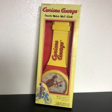 Vintage 1998 Curious George Quartz Watch Wall Clock Decor Pacific Innovation New picture