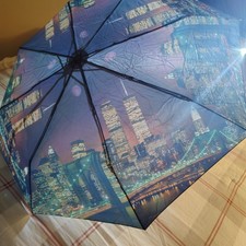 Incredible World Trade Center 911 Vintage New York Skyline Umbrella picture