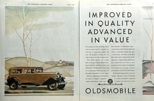 1930 Ad (21 1/2  X 13 1/2 inches) Oldsmobile Improved In Quality picture