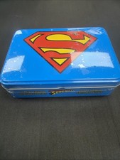 NIB Superman Playing Cards Keepsake Tin Special Edition 2 DECKS 104-054 picture