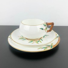 Antique Brown-Westhead Moore Rare Bamboo Pattern Trio: Aesthetic Movement Cup picture