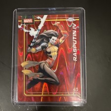 Marvel Topps Chrome 2026 Rasputin IV Red Wave Refractor Numbered 4/5 NM picture