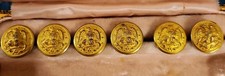 Vintage US Navy Officer Brass Buttons Lot of 6 Scovill & Rare R.V. Lallier NY picture