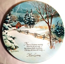 WinterScene Series by Robert Laessig Commemorative Edition Holiday Plate 1975 picture