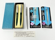 Vintage Parker Pen/Pencil Set 1975 Company Employee & Extra Pen As Is No Ink picture