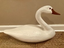 Large Vintage 23” Decorative Resin Swan Decoy picture