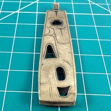 Vintage Brass Tweezers Wearable Pendant Native American Rare picture