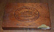 VTG 1941 Wood Cigar Box SUERDIECKI Co. MARAGOGIPE-HABIA COREANA picture