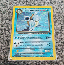 WOTC 2000 Pokemon TCG Team Rocket Dark Blastoise Holo Rare 3/82 70 HP English picture