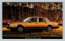 Car-1980 Buick Skylark 4-Door Limited, Bronze Color, Vintage Postcard picture