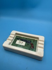 Vintage B&B USA Colt .44 Model 1860 Ceramic Ashtray Western Gun Tobacciana picture