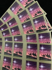 2014 Christmas Magi Holiday Cards Forever 5 Sheets 100 Pcs MNH Mint Unused picture
