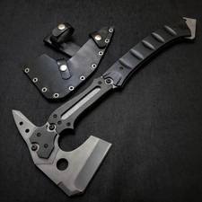 Handmade Resident Evil Requiem Axe Leon Kennedy Hatchet with Sheath gift For Him picture