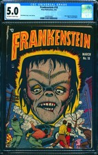 Frankenstein Comics 18 CGC 5.0 KEY 1st Horror Issue CLASSIC C 1952 Prize Briefer picture