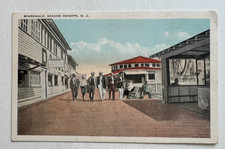 ca 1920s NJ Postcard Seaside Heights New Jersey Boardwalk buildings stores picture