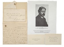 1904 antique WORLDS FAIR EXPO st louis LETTER & INVITE FJV SKIFF to FJ CARLISLE picture