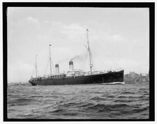 S.S. Teutonic Shipping c1900 Old Photo picture