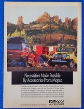 1990 MOPAR ACCESSORIES JEEP EAGLE DODGE PLYMOUTH CHRYSLER ORIGINAL PRINT AD picture
