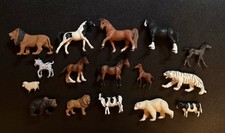 Lot of 16 PVC Animal Figures Various Brands & Sizes-Schleich Safari  picture