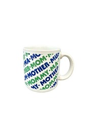Vintage Mom Mother Mummy Ma Coffee Mug Cup Made In England - GHC - Green Blue picture