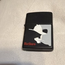 1992 Marlboro Man Silhouette Zippo Lighter Vintage, Unfired picture
