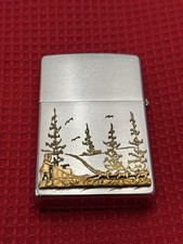 Rare Niagara Falls Zippo ~ Dog Sled picture