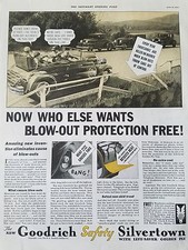 1933 BF Goodrich Safety Silvertown Eliminate Blow Outs Original Ad picture