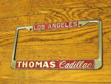 Vintage 1981-1989 Los Angeles California Thomas Cadillac Dealership License Plat picture