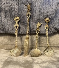 VTG ITALY SILVER FIGURAL APPETIZER  .800/.900 SILVER SET (4) 68 GRAMS/2.42 OZ picture