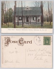 1908 Pine Knot President Theodore Roosevelt Cottage Albemarle Co VA Postcard picture