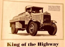 Vintage 1929 International Harvester Truck Advertising Sign Original Ad picture