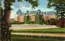 1944 Empress Hotel Victoria BC Canada Postcard The Coast Publishing Co picture
