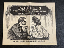 Vintage Farrell's Ice Cream Parlour Menu picture
